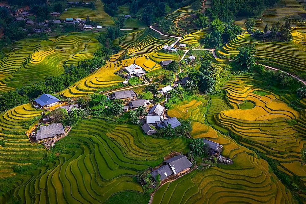Image of Y Linh Ho Village which is located in Muong Hoa Valey